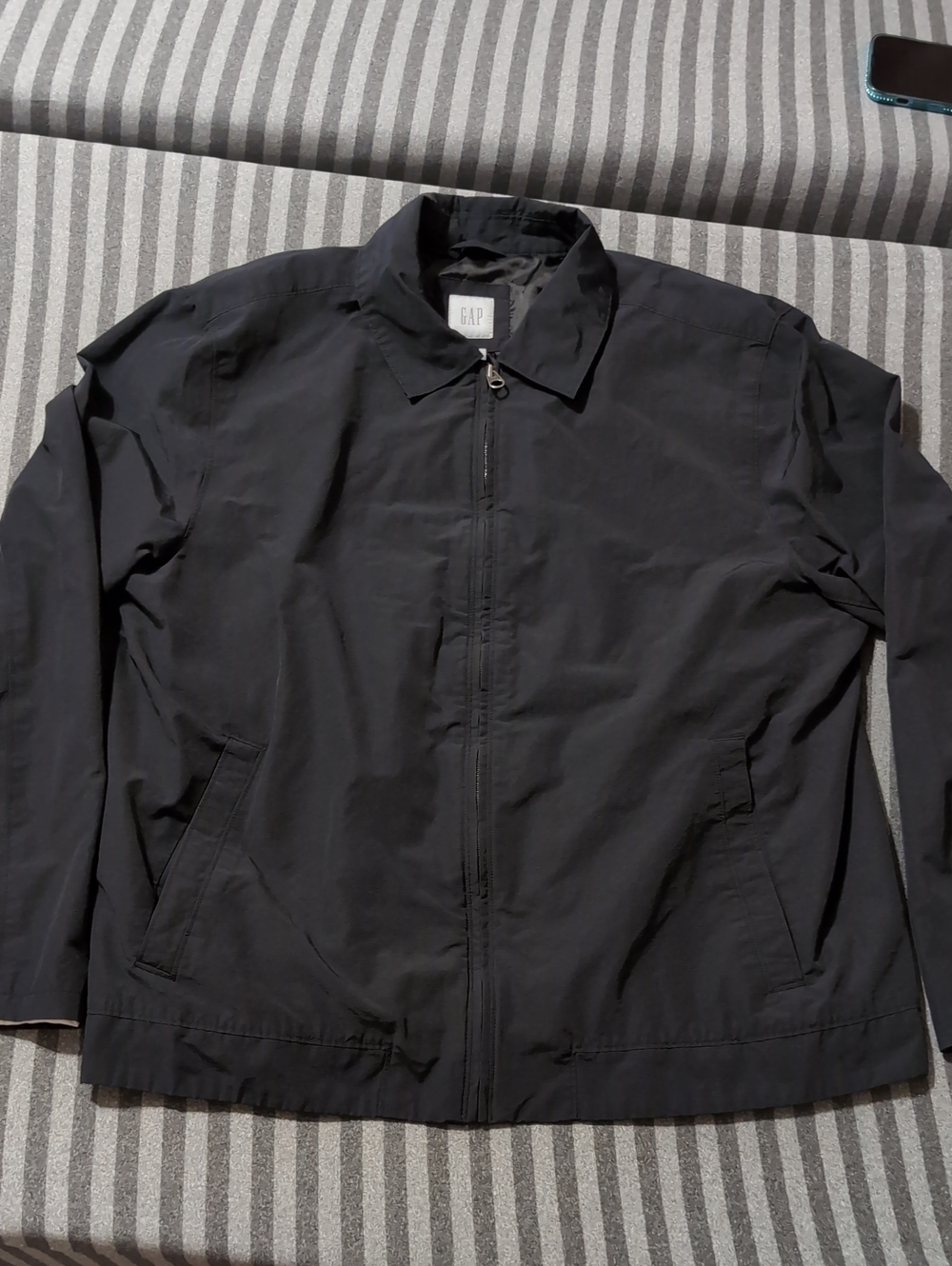 GAP Black Zip-Up Lightweight Jacket XL